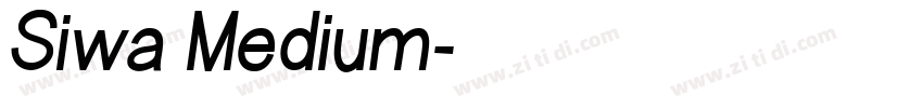 Siwa Medium字体转换